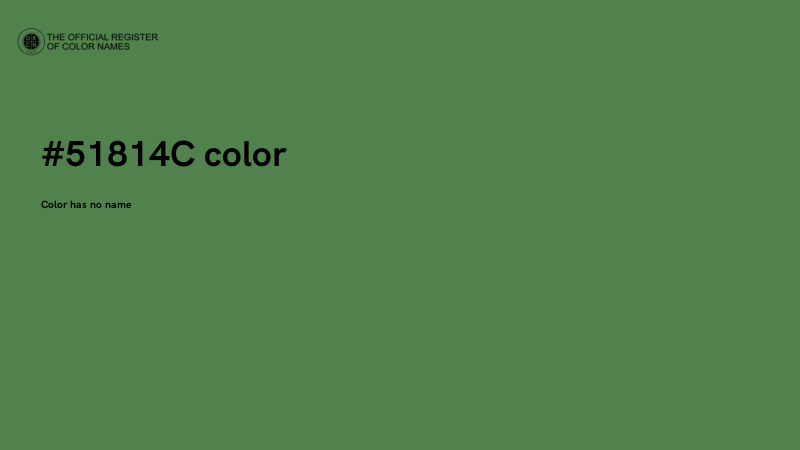 #51814C color image
