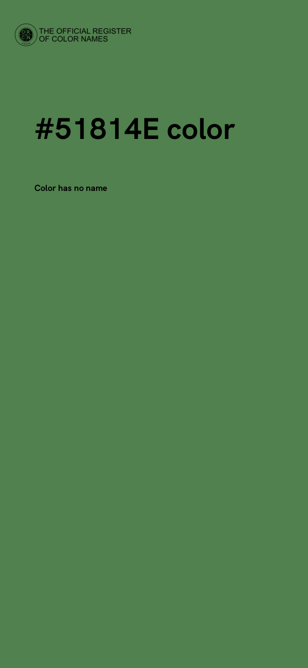 #51814E color image