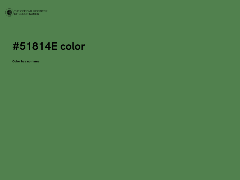 #51814E color image