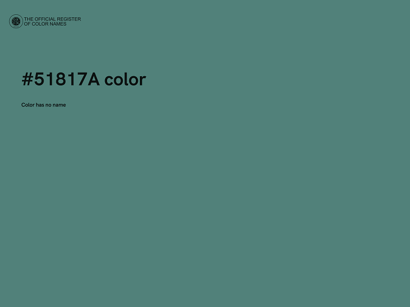 #51817A color image