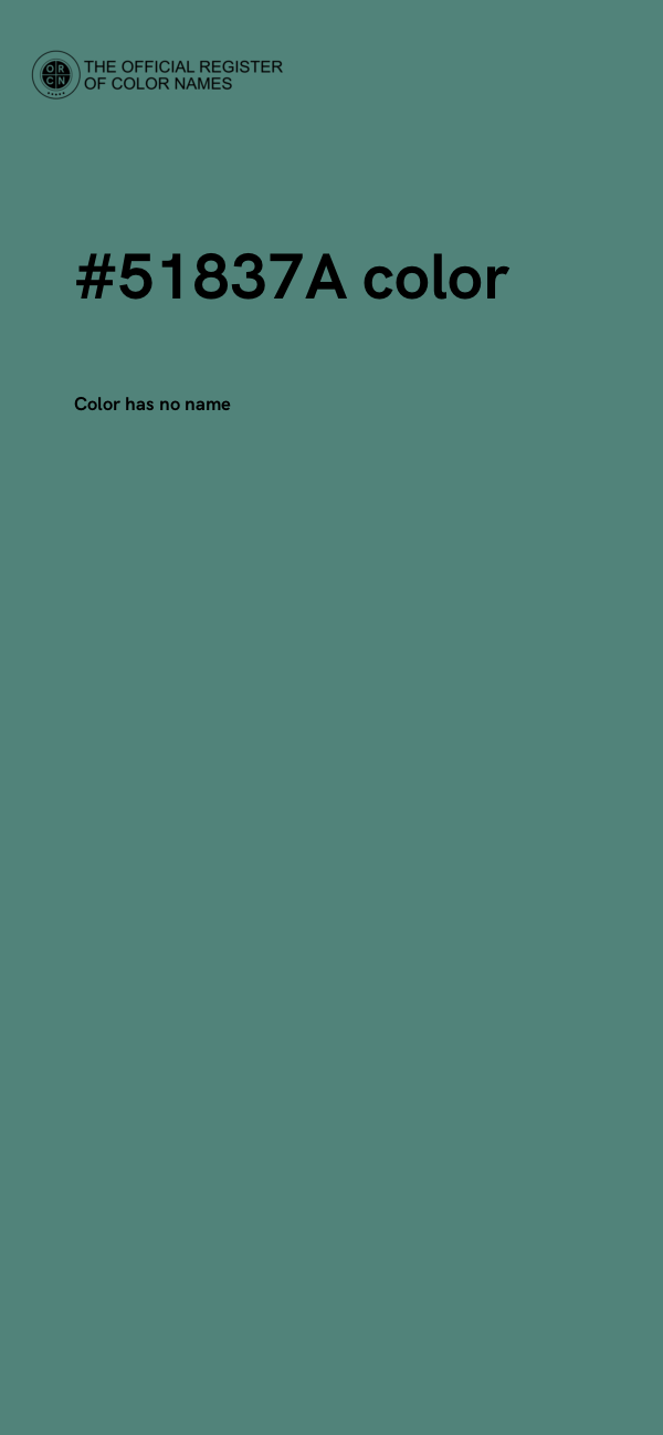 #51837A color image