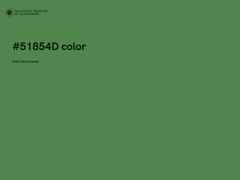 #51854D color image