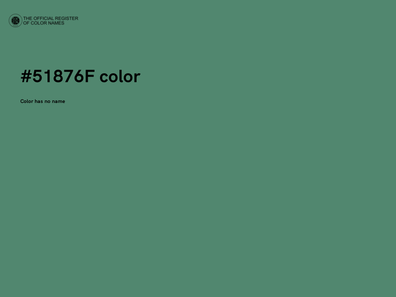 #51876F color image