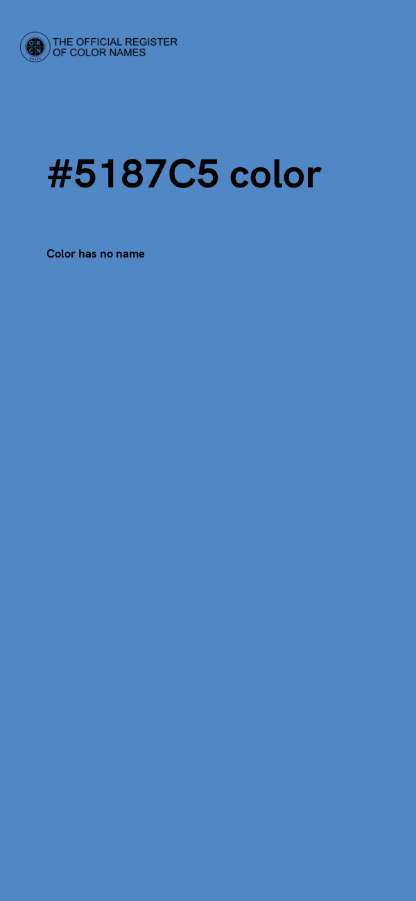 #5187C5 color image