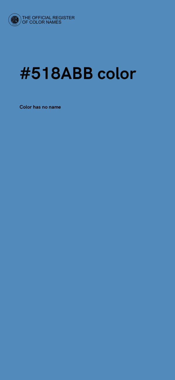 #518ABB color image