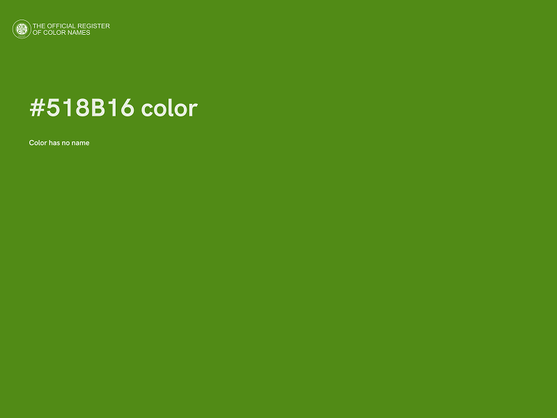 #518B16 color image