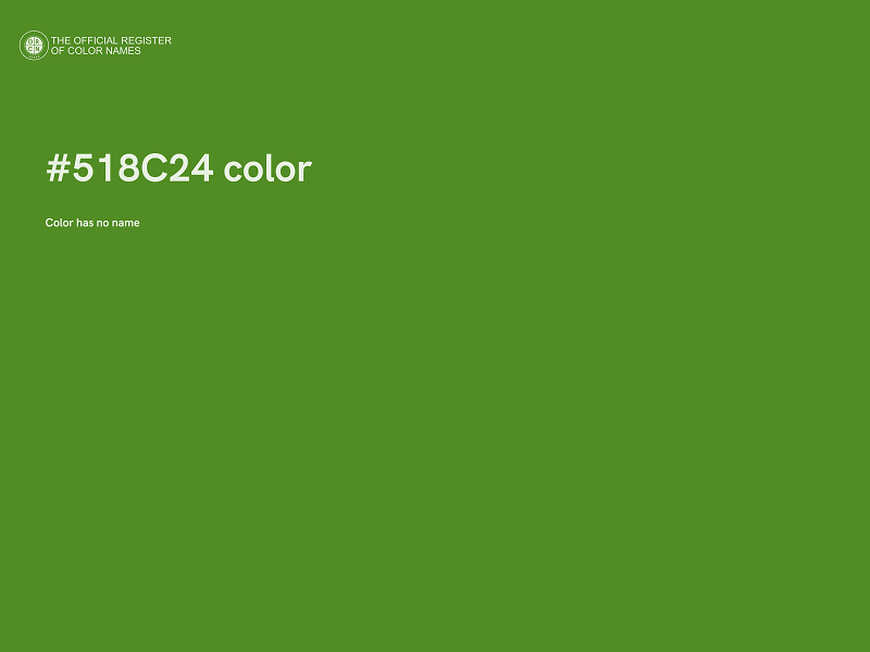 #518C24 color image