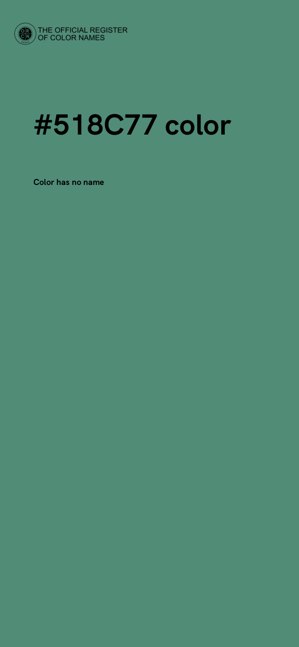 #518C77 color image