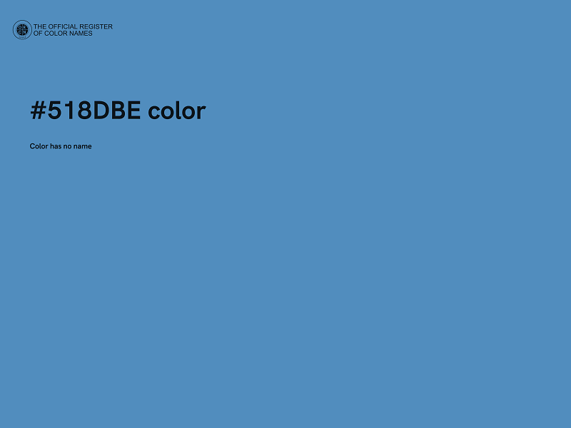 #518DBE color image