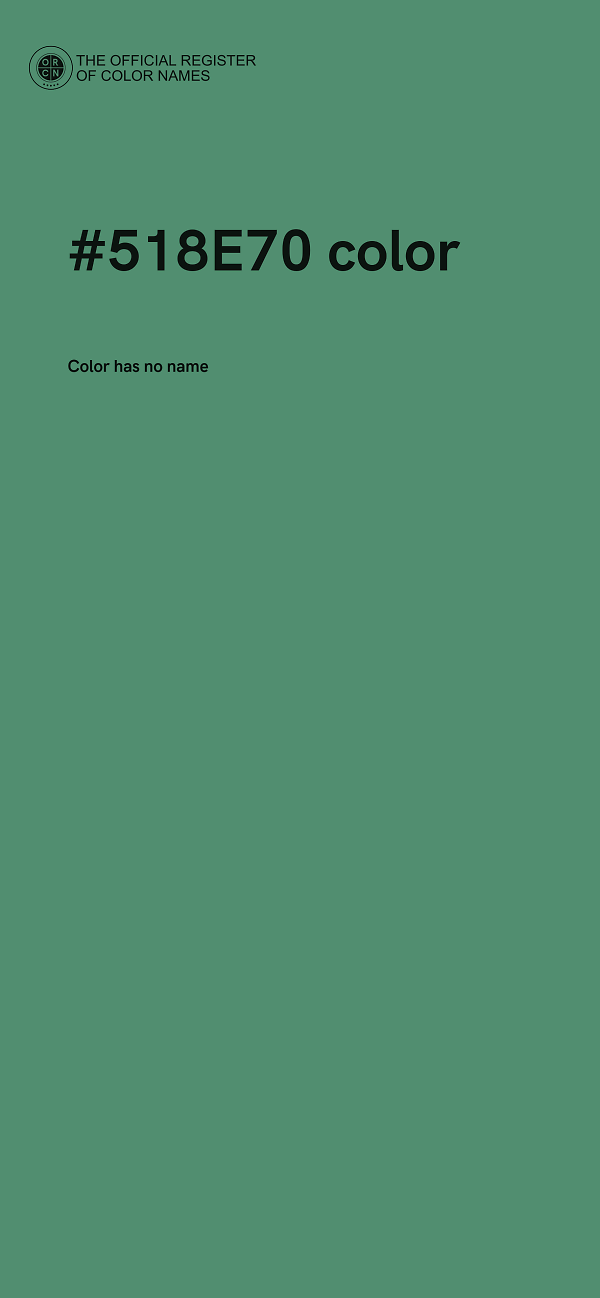 #518E70 color image