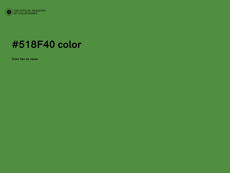 #518F40 color image
