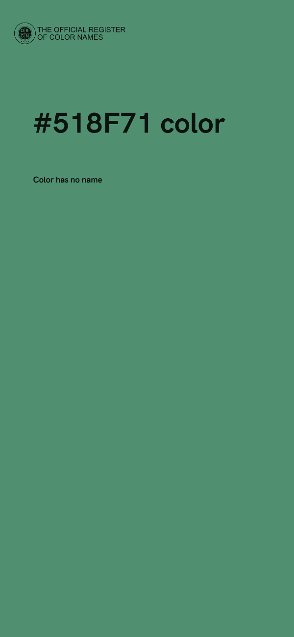#518F71 color image