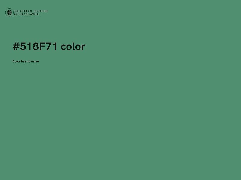 #518F71 color image