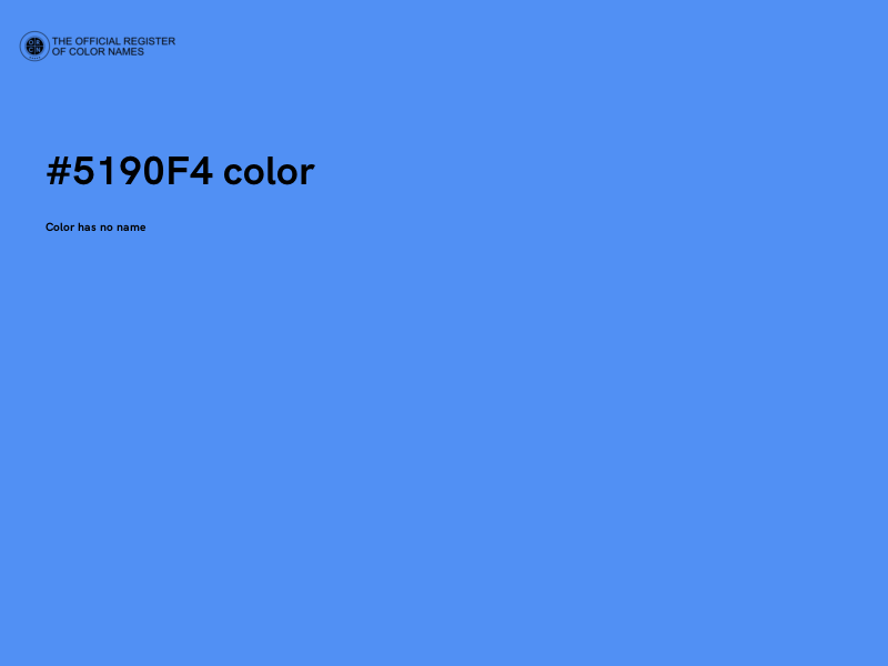 #5190F4 color image