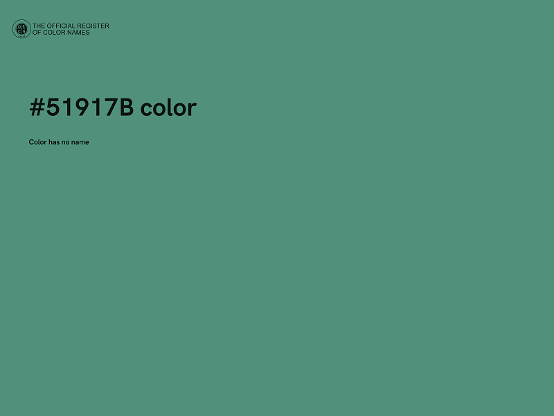 #51917B color image