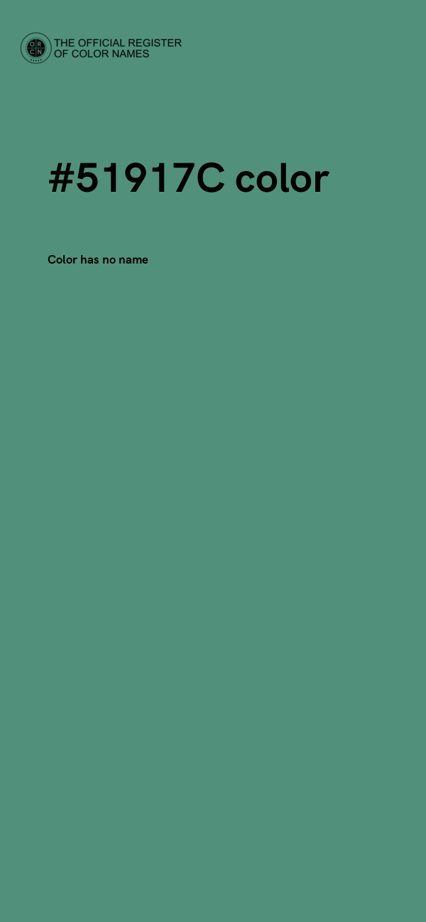 #51917C color image