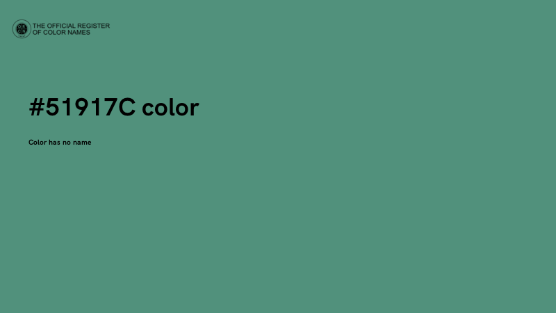 #51917C color image
