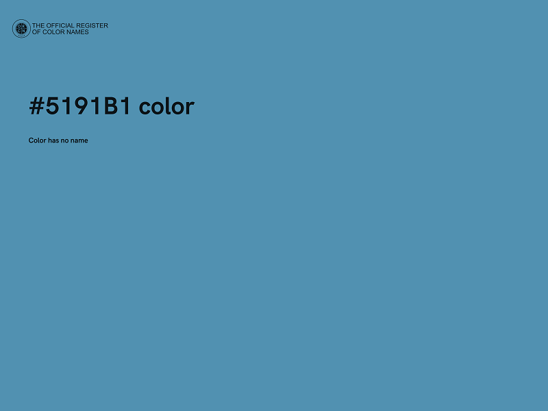 #5191B1 color image