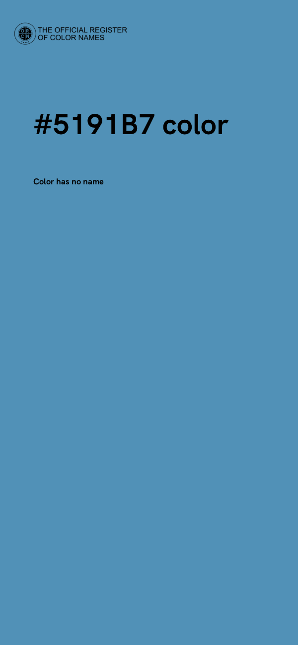 #5191B7 color image