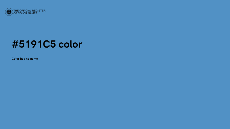 #5191C5 color image