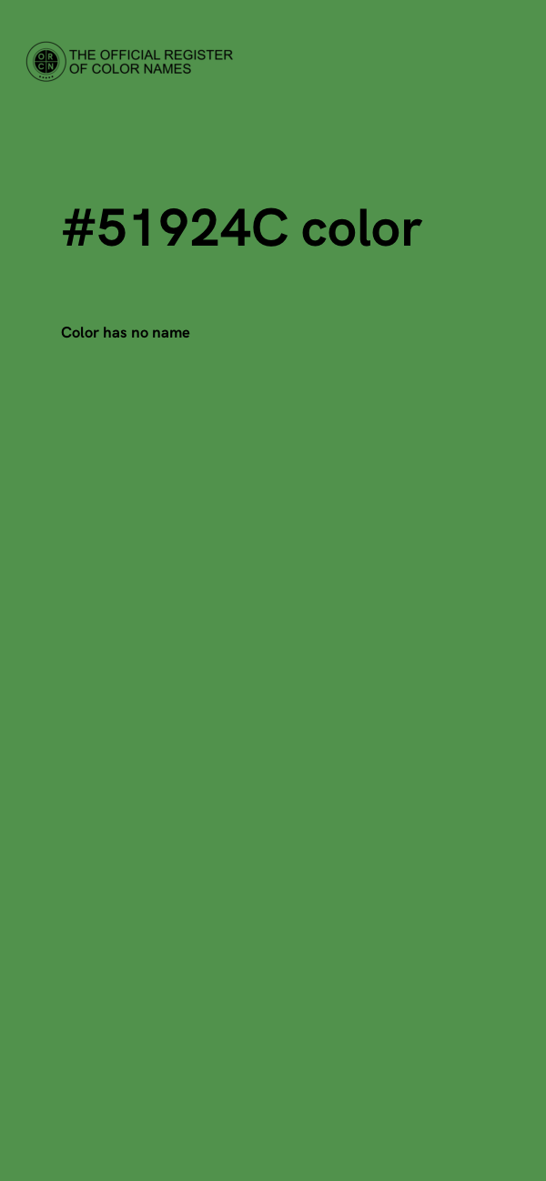 #51924C color image