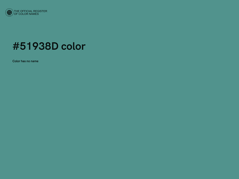 #51938D color image