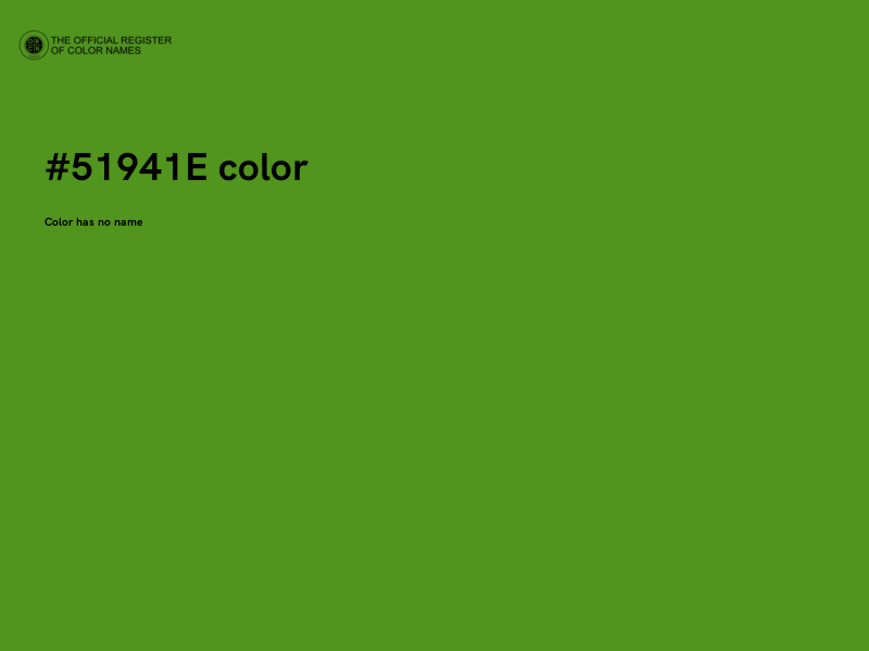 #51941E color image