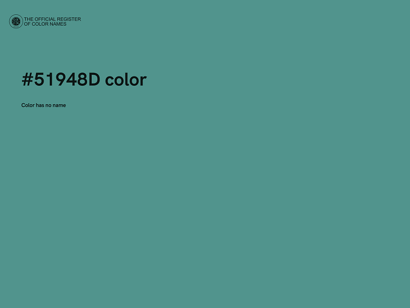 #51948D color image