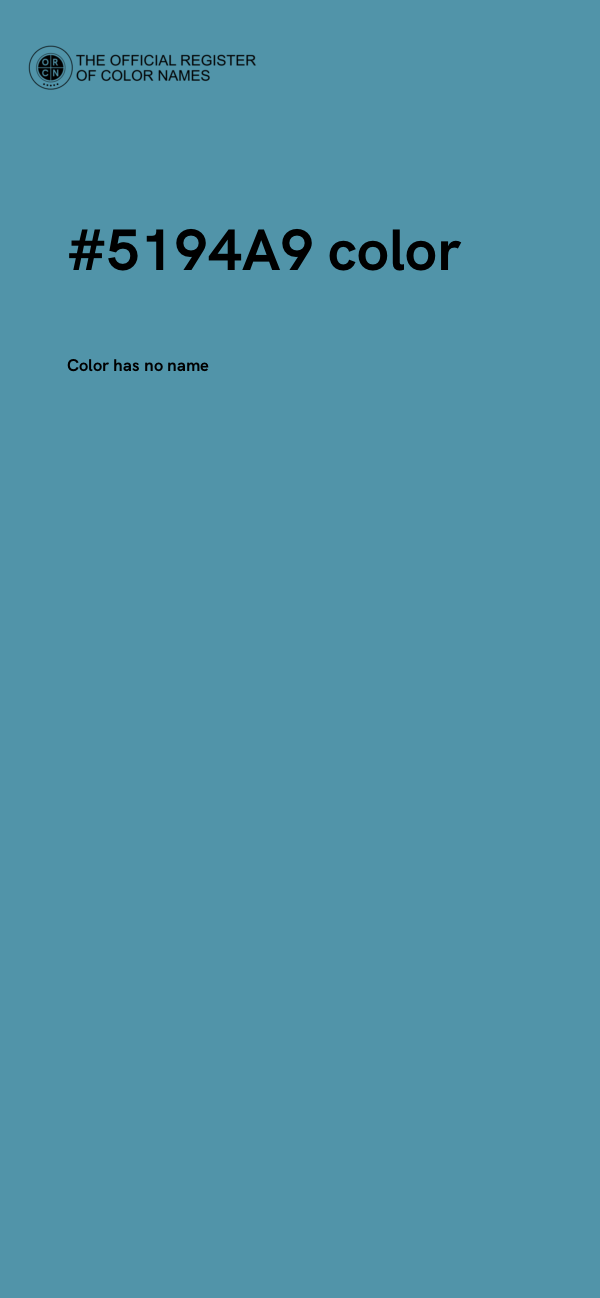 #5194A9 color image