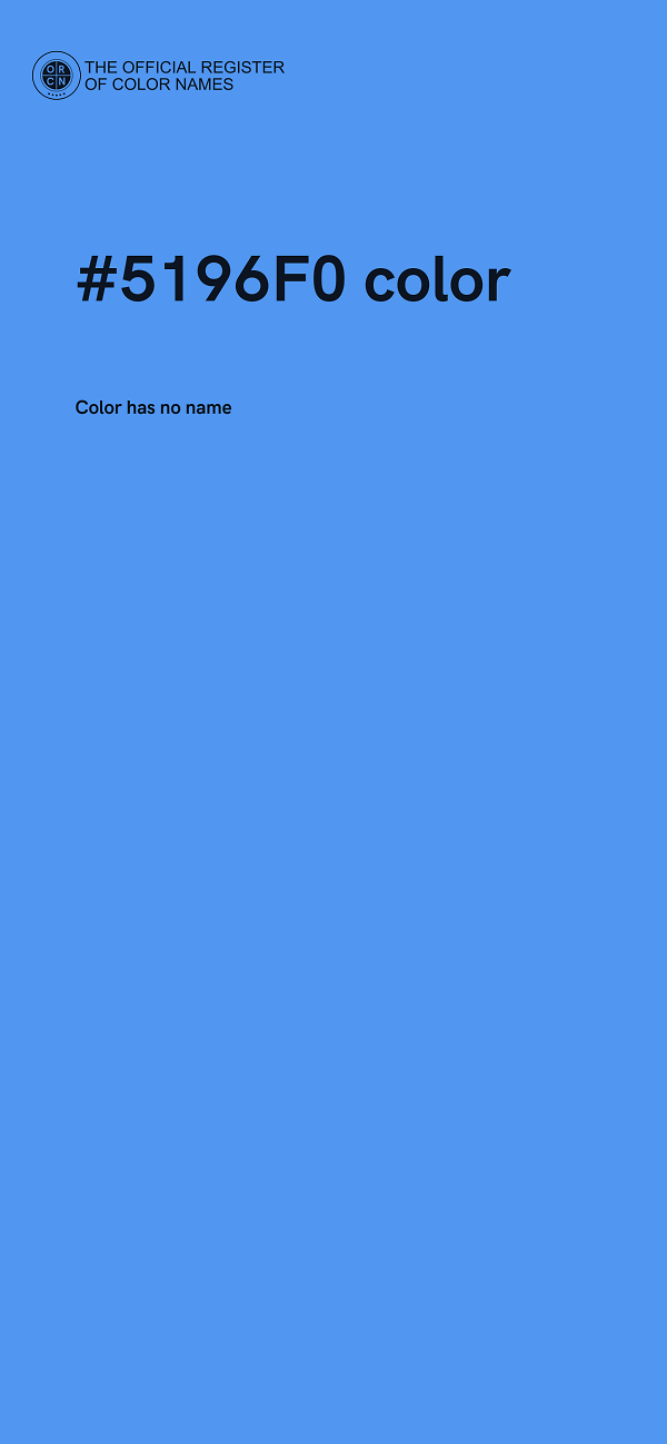#5196F0 color image