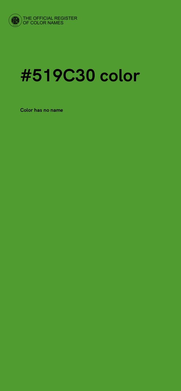 #519C30 color image