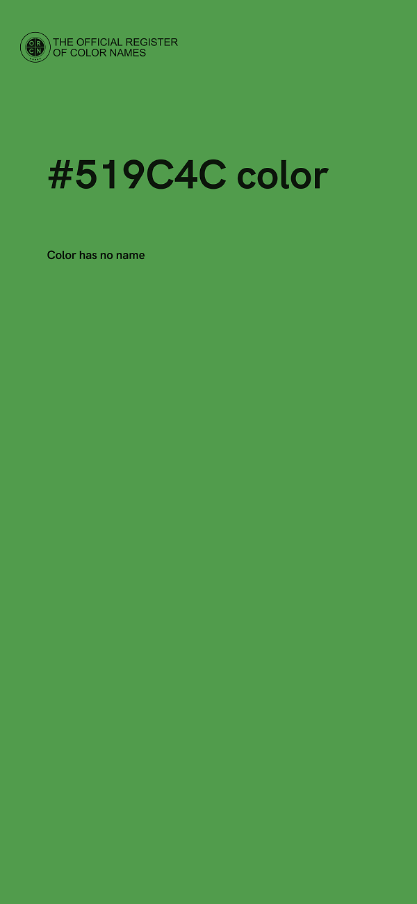 #519C4C color image