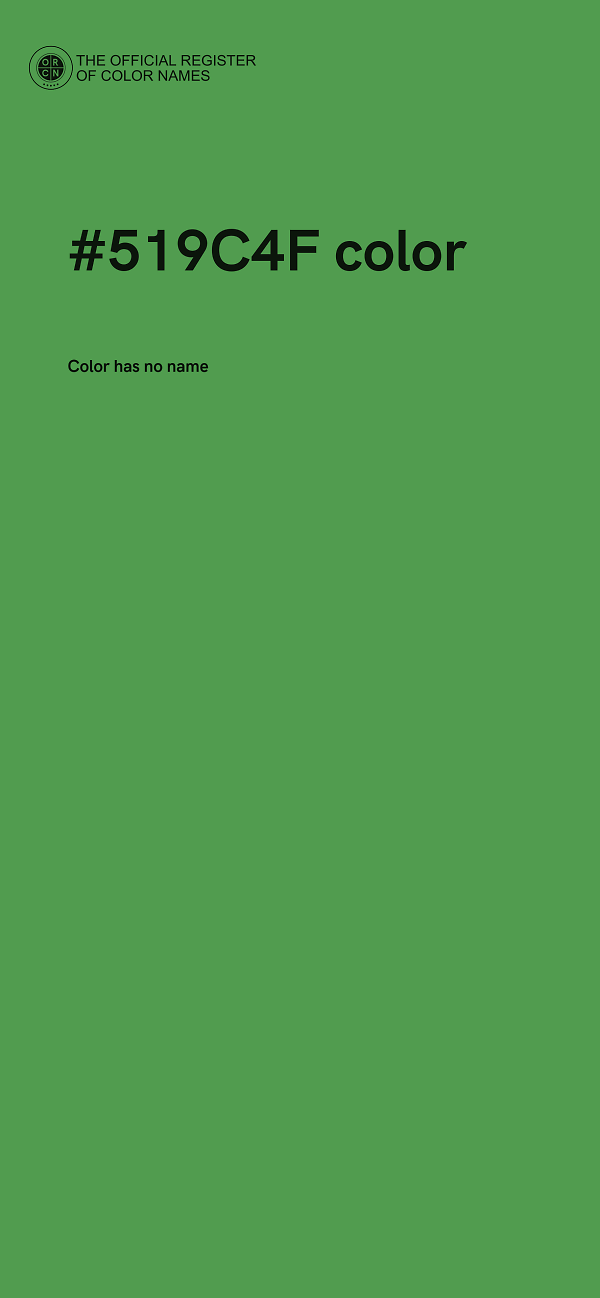 #519C4F color image