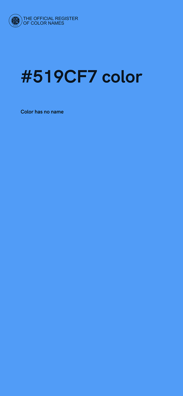 #519CF7 color image