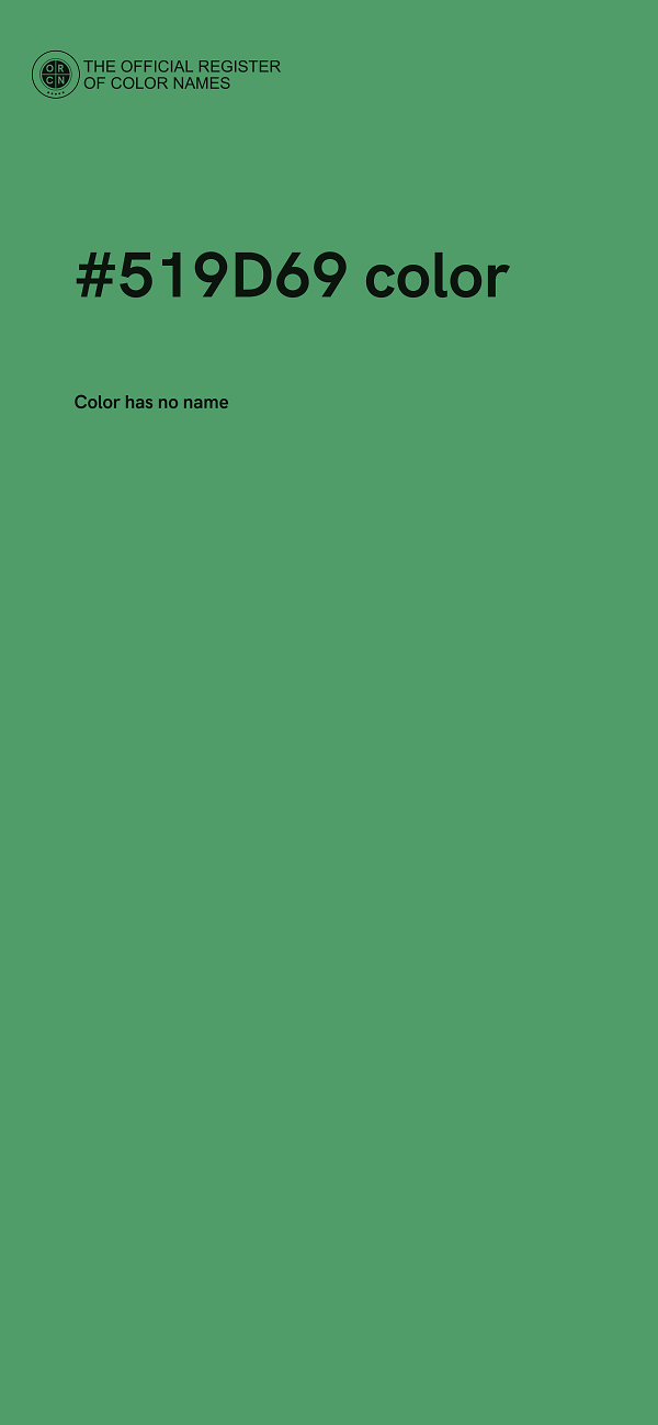 #519D69 color image