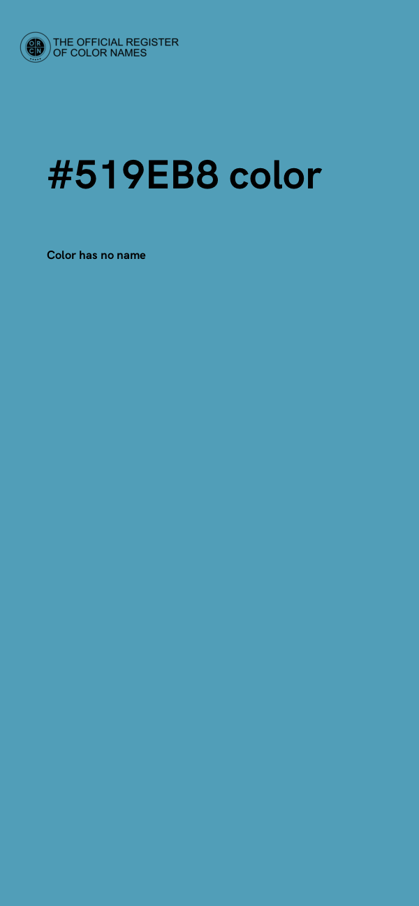 #519EB8 color image