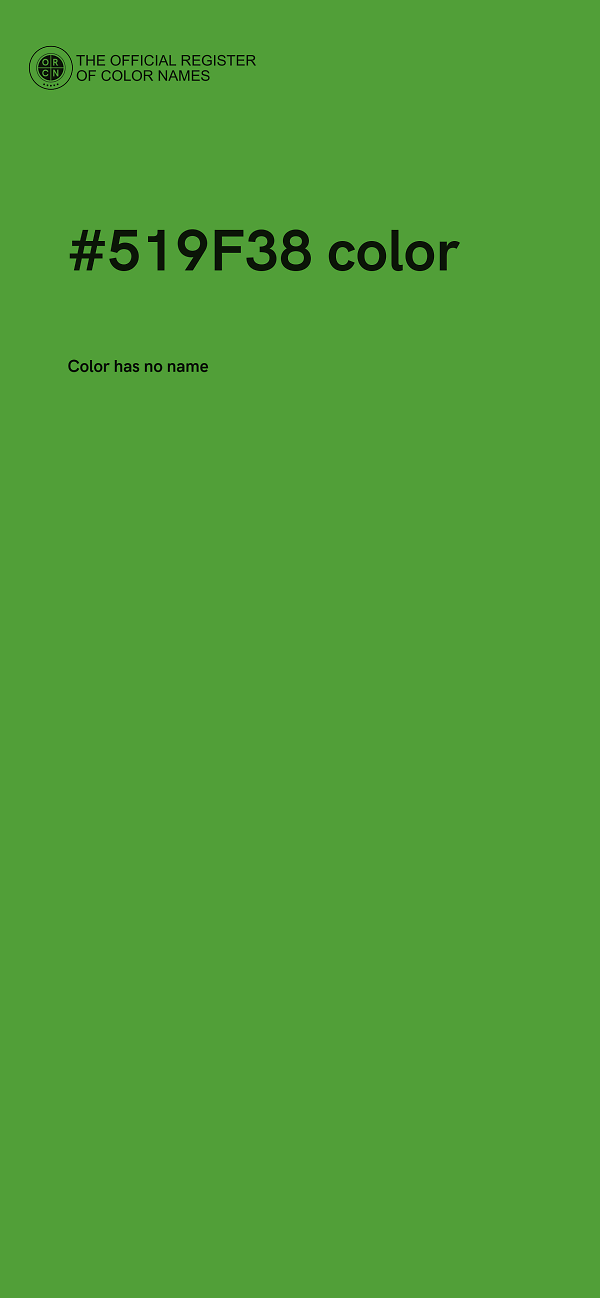 #519F38 color image