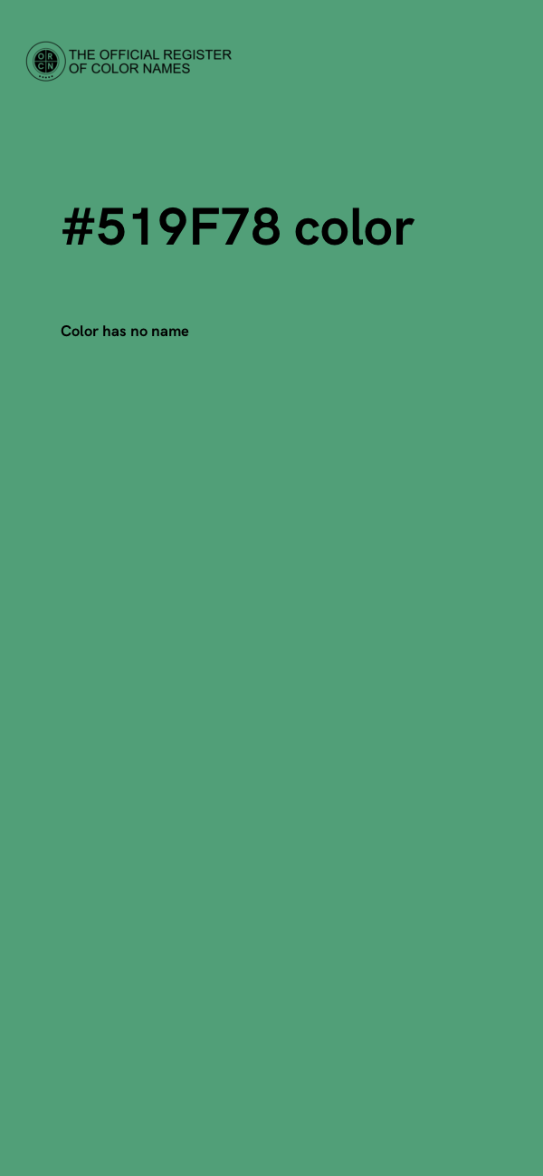 #519F78 color image