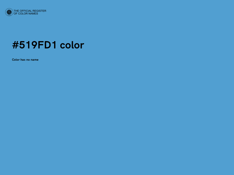 #519FD1 color image