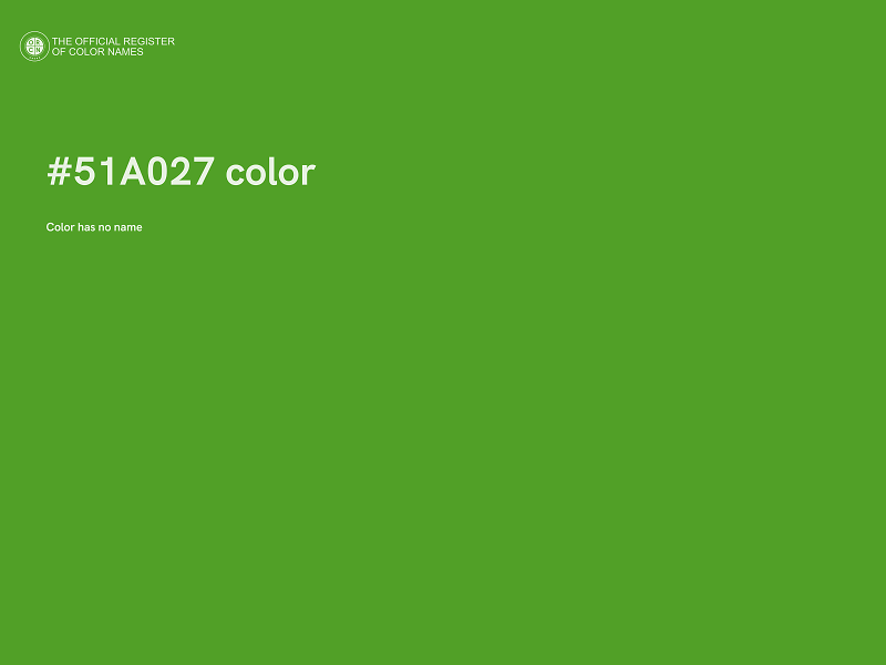 #51A027 color image