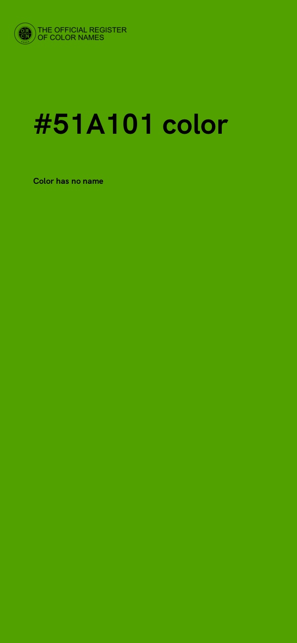#51A101 color image