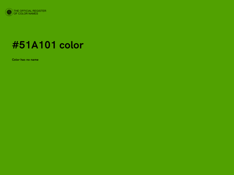 #51A101 color image