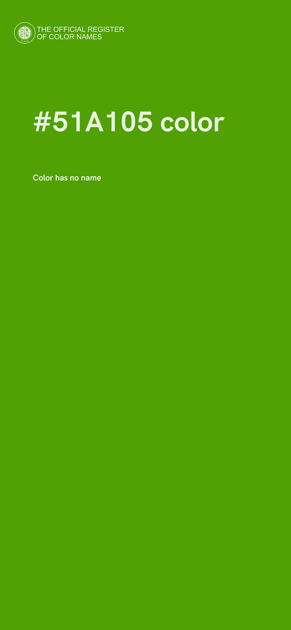 #51A105 color image