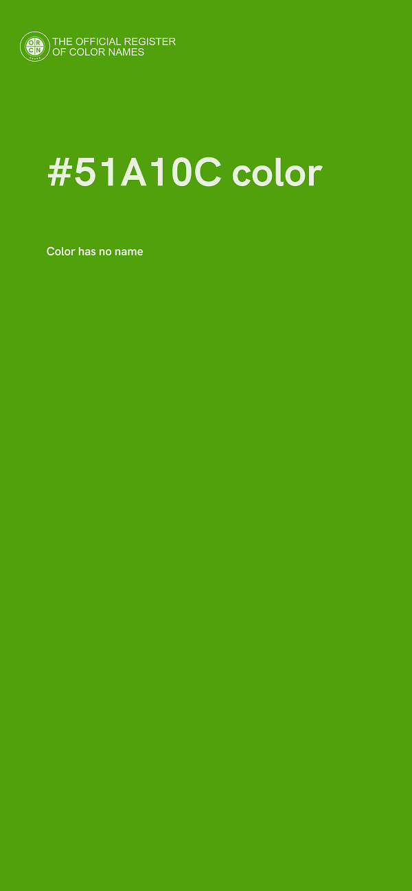 #51A10C color image