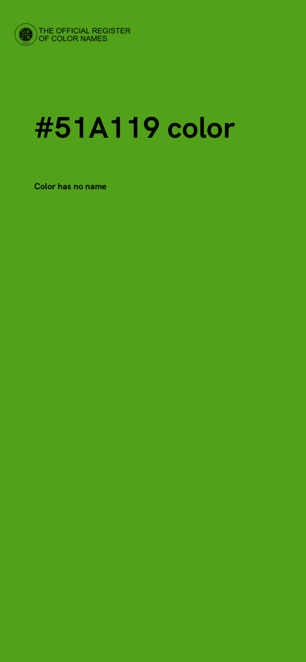 #51A119 color image
