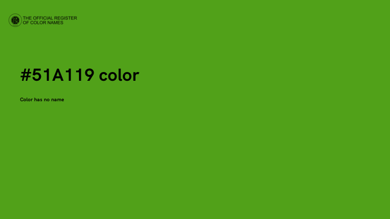 #51A119 color image
