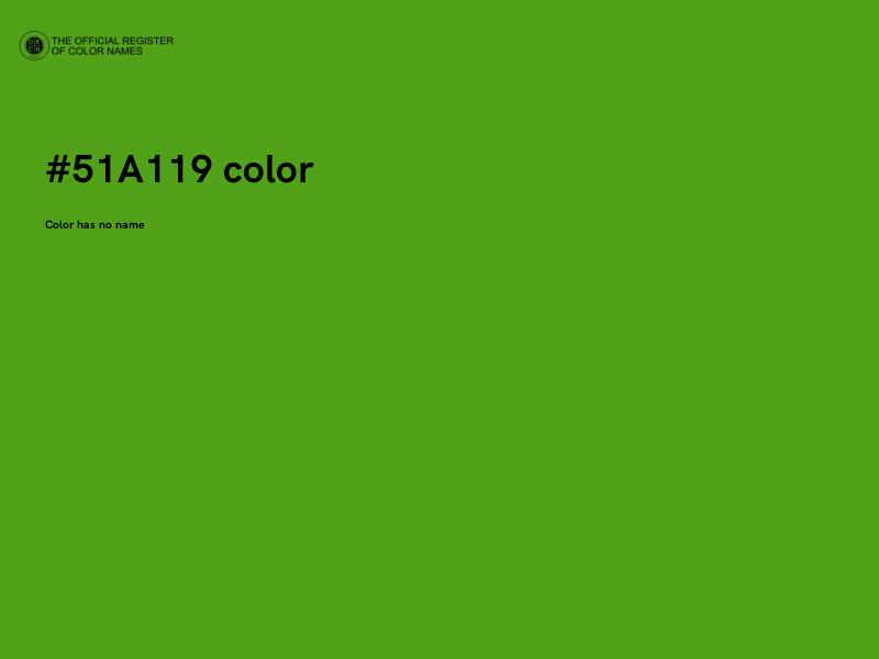 #51A119 color image