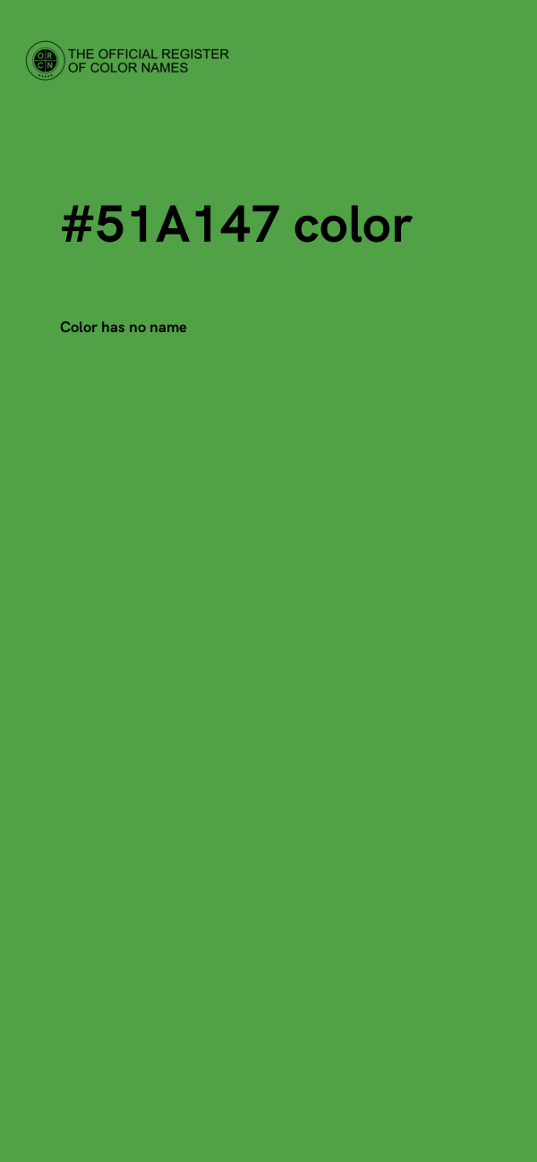 #51A147 color image