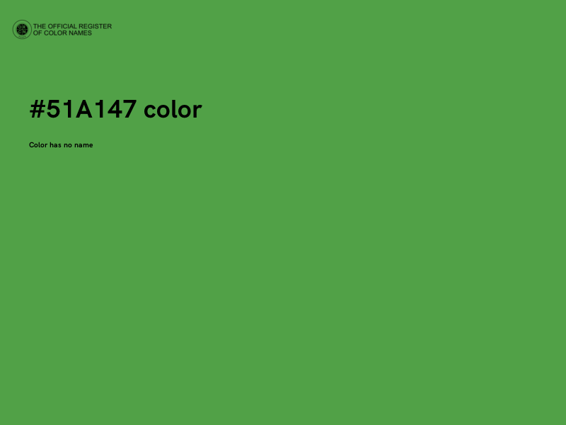 #51A147 color image