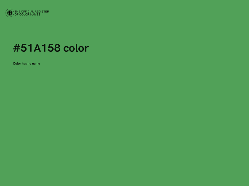 #51A158 color image